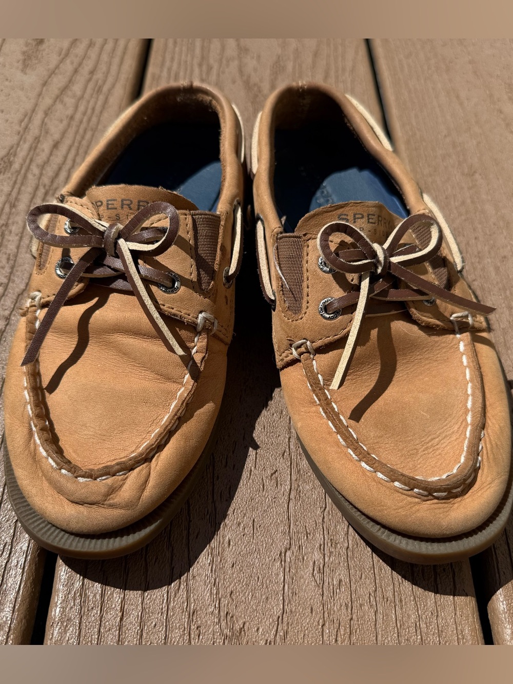 SPERRY LEATHER NAUTICAL BOAT SHOES BOYS SIZE 13M